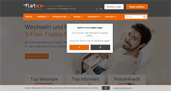 Desktop Screenshot of flatex.de